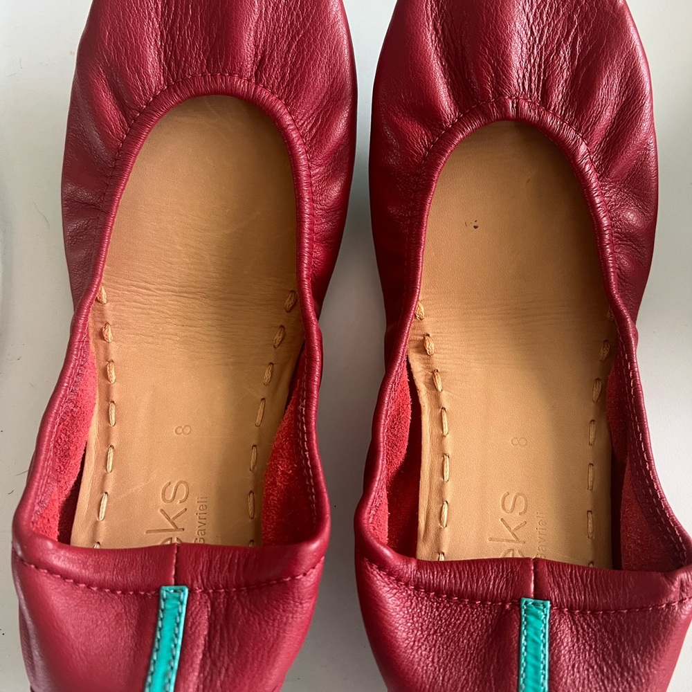 Tieks size 8 red